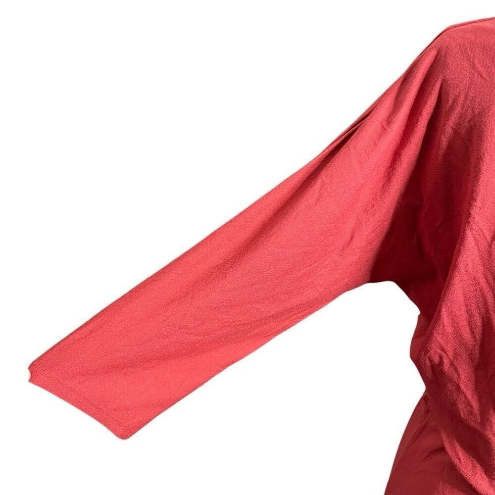 Soft Surroundings Womens Sloane Maxi Dress M Terracotta Dolman Sleeve Lagom Open - Picture 4 of 7